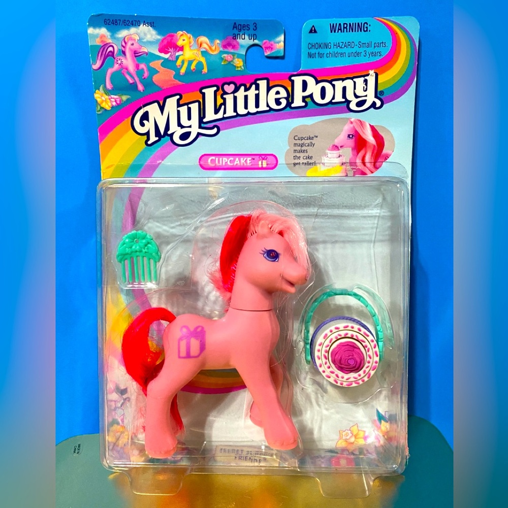 MY LITTLE PONY G2 VTG 1997 SECRET SURPRISE FRIENDS CUPCAKE PONY & ACCESSORIES